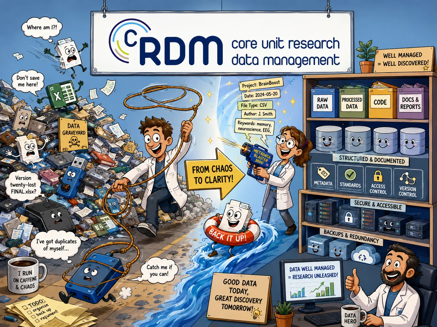 The Core Unit for Research Data Management enters another 3-year funding period